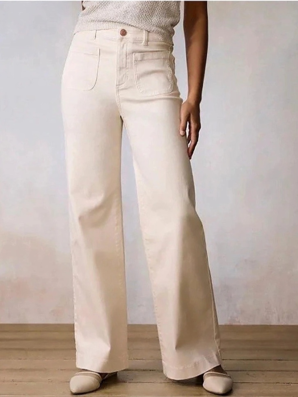 NWOT LC Lauren Conrad Super High Rise Wide Leg Jeans - size 10